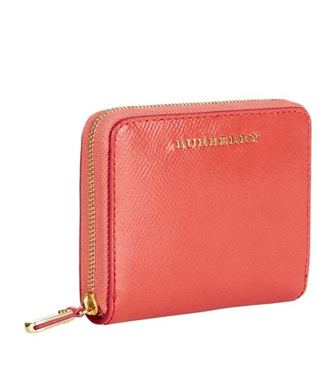 burberry hot pink wallet|burberry zipper wallet.